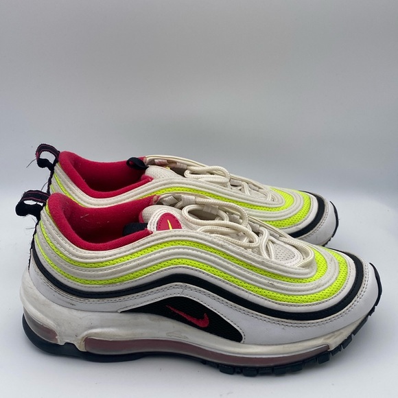 Nike Air Max 97 GS 'White Rush Pink Volt' Youth Sneakers Size